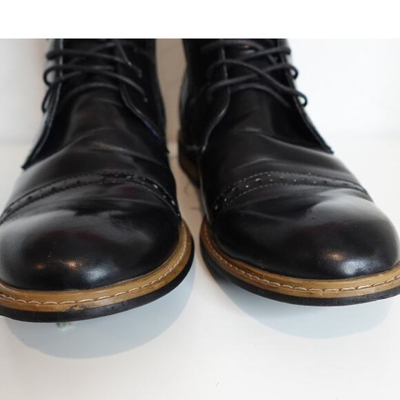 Bruno Marc Black Bergen-03 Oxford Dress Ankle Boots Mens Size 12 main image 10